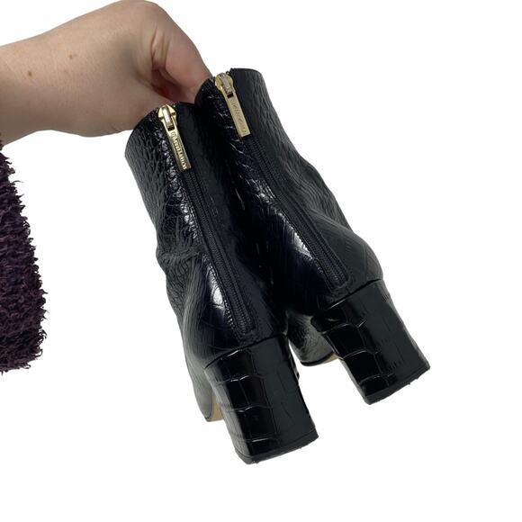 Tamara Mellon Vadim Leather Croc Bootie Size 39 or US 9 - Picture 9 of 15